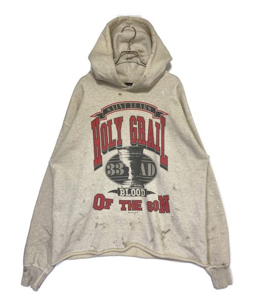 SAINT MICHAEL（セントマイケル）SAINT MICHAEL (セントマイケル) Denim Tears (デニムティアーズ) HOLY GRAIL HOODIE グレー サイズ:XLの古着・服飾アイテム