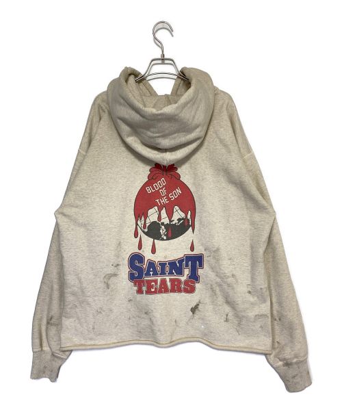 SAINT MICHAEL（セントマイケル）SAINT MICHAEL (セントマイケル) Denim Tears (デニムティアーズ) HOLY GRAIL HOODIE グレー サイズ:XLの古着・服飾アイテム
