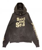 SAINT MICHAEL×WIND AND SEAセントマイケル×ウィンダンシー）の古着「HOODIE」｜グレー×ホワイト