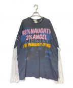 VETEMENTSヴェトモン）の古着「Demna's Favorite Naughty Angel L/S Tee」｜グレー×ホワイト