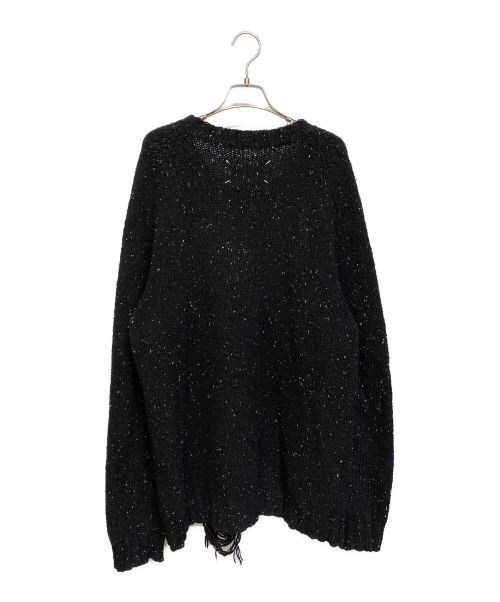 Maison Margiela（メゾンマルジェラ）Maison Margiela (メゾンマルジェラ) デストロイ加工ニット ブラック サイズ:XLの古着・服飾アイテム