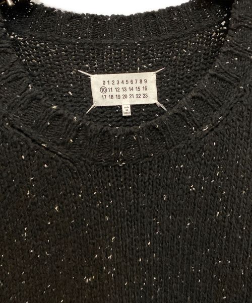 Maison Margiela（メゾンマルジェラ）Maison Margiela (メゾンマルジェラ) デストロイ加工ニット ブラック サイズ:XLの古着・服飾アイテム
