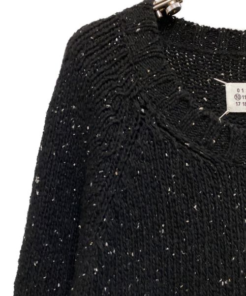 Maison Margiela（メゾンマルジェラ）Maison Margiela (メゾンマルジェラ) デストロイ加工ニット ブラック サイズ:XLの古着・服飾アイテム