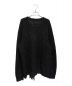 Maison Margiela (メゾンマルジェラ) デストロイ加工ニット ブラック サイズ:XL：49800円