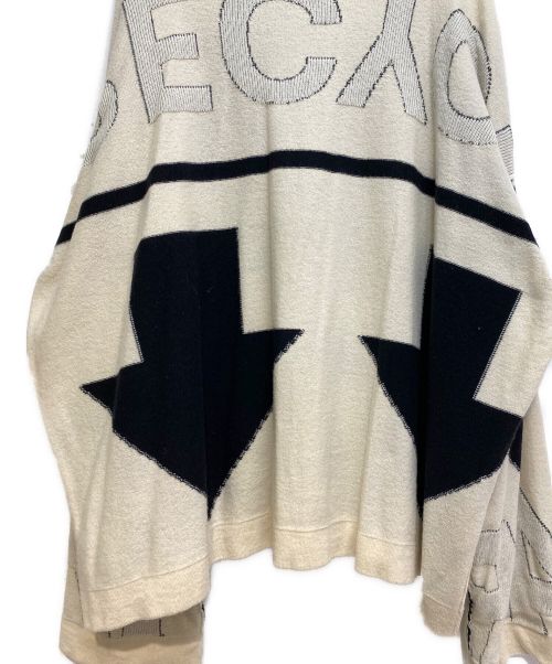 Maison Margiela（メゾンマルジェラ）Maison Margiela (メゾンマルジェラ) リサイクルロゴセーター ベージュ×ブラック サイズ:Mの古着・服飾アイテム