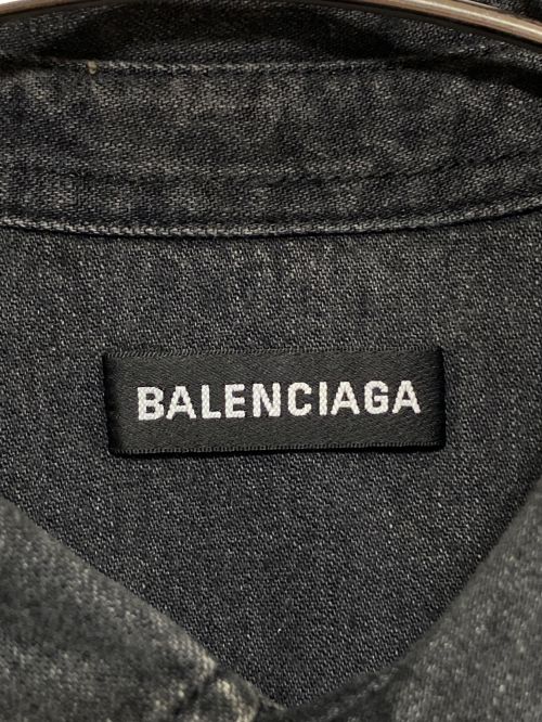 BALENCIAGA（バレンシアガ）BALENCIAGA (バレンシアガ) デニムシャツ グレー サイズ:Mの古着・服飾アイテム