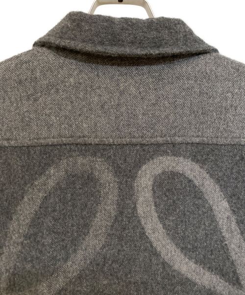 LOEWE（ロエベ）LOEWE (ロエベ) ウールフリンジシャツ グレー サイズ:Mの古着・服飾アイテム