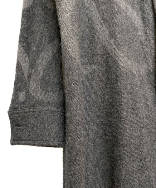 LOEWE（ロエベ）LOEWE (ロエベ) ウールフリンジシャツ グレー サイズ:Mの古着・服飾アイテム