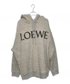 LOEWEロエベ）の古着「ロゴプリントスウェットパーカー」｜グレー