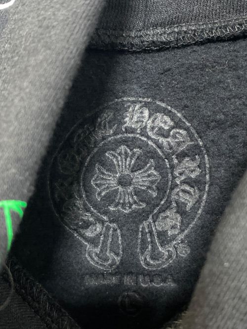 CHROME HEARTS（クロムハーツ）CHROME HEARTS (クロムハーツ) プルオーバーパーカー ブラックマルチ サイズ:Lの古着・服飾アイテム