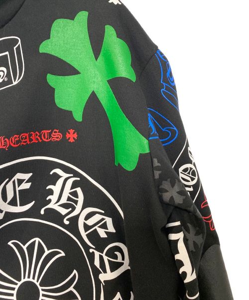 CHROME HEARTS（クロムハーツ）CHROME HEARTS (クロムハーツ) プルオーバーパーカー ブラックマルチ サイズ:Lの古着・服飾アイテム