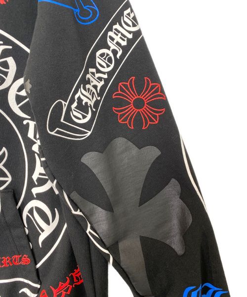 CHROME HEARTS（クロムハーツ）CHROME HEARTS (クロムハーツ) プルオーバーパーカー ブラックマルチ サイズ:Lの古着・服飾アイテム