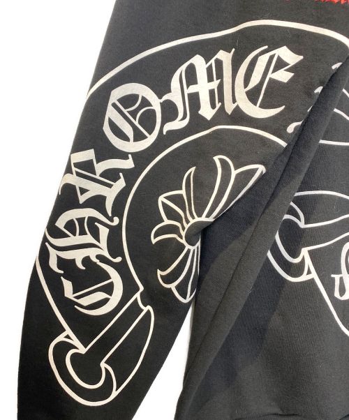CHROME HEARTS（クロムハーツ）CHROME HEARTS (クロムハーツ) プルオーバーパーカー ブラックマルチ サイズ:Lの古着・服飾アイテム