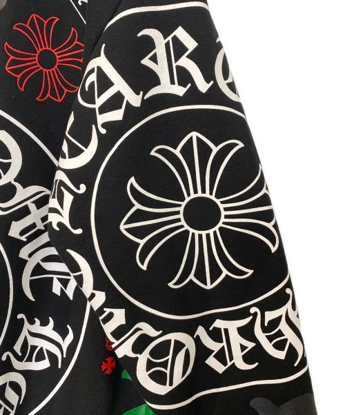 CHROME HEARTS（クロムハーツ）CHROME HEARTS (クロムハーツ) プルオーバーパーカー ブラックマルチ サイズ:Lの古着・服飾アイテム
