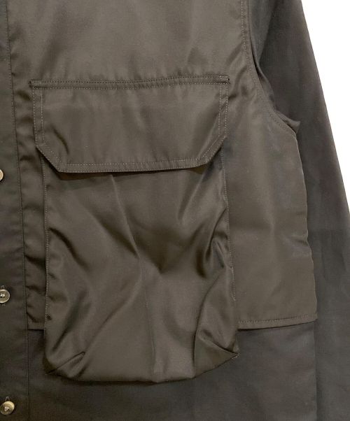 Dior（ディオール）Dior (ディオール) sacai (サカイ) ロゴ刺繍オーバーサイズシャツ ブラック サイズ:41の古着・服飾アイテム