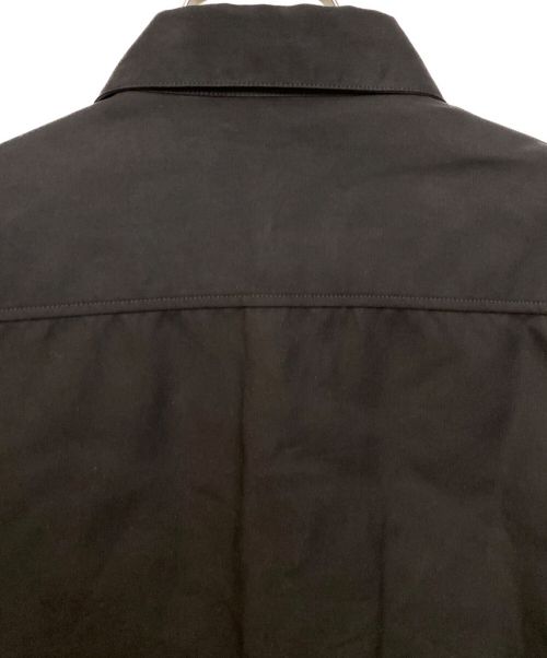 Dior（ディオール）Dior (ディオール) sacai (サカイ) ロゴ刺繍オーバーサイズシャツ ブラック サイズ:41の古着・服飾アイテム