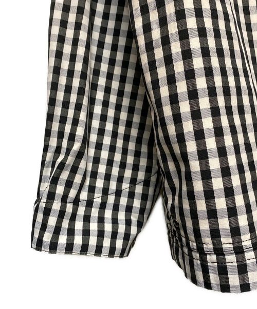 BURBERRY（バーバリー）BURBERRY (バーバリー) ギンガムチェックテクニカルジャケット ブラック×ホワイト サイズ:Lの古着・服飾アイテム