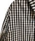 中古・古着 BURBERRY (バーバリー) ギンガムチェックテクニカルジャケット ブラック×ホワイト サイズ:L：39800円