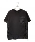 Dior×sacaiディオール×サカイ）の古着「21AW ナイロンドッキングカットソー」｜ブラック