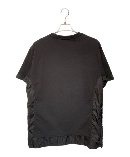 Dior（ディオール）Dior (ディオール) sacai (サカイ) 21AW ナイロンドッキングカットソー ブラック サイズ:XXLの古着・服飾アイテム