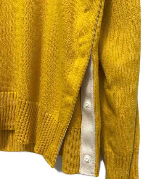sacai（サカイ）sacai (サカイ) eric haze (エリックヘイズ) 23SS ニットプルオーバー イエロー×ブラック サイズ:3の古着・服飾アイテム