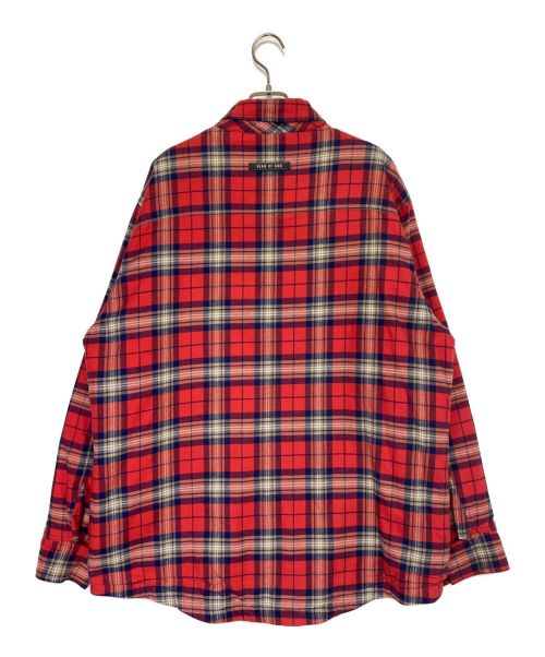Fear Of God（フィア・オブ・ゴッド）Fear Of God (フィア・オブ・ゴッド) FLANNEL SHIRT JACKET レッド×ブルー サイズ:Lの古着・服飾アイテム