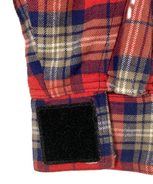 Fear Of God（フィア・オブ・ゴッド）Fear Of God (フィア・オブ・ゴッド) FLANNEL SHIRT JACKET レッド×ブルー サイズ:Lの古着・服飾アイテム