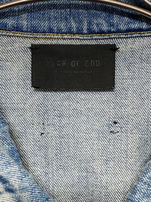 Fear Of God（フィア・オブ・ゴッド）Fear Of God (フィア・オブ・ゴッド) Denim Trucker Jacket インディゴ サイズ:Lの古着・服飾アイテム