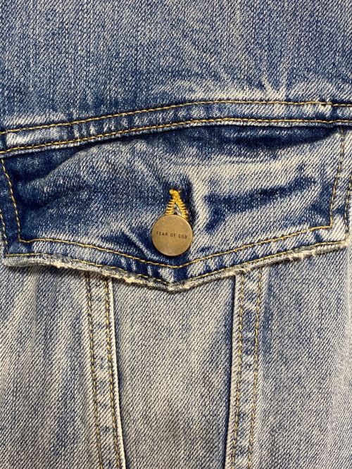 Fear Of God（フィア・オブ・ゴッド）Fear Of God (フィア・オブ・ゴッド) Denim Trucker Jacket インディゴ サイズ:Lの古着・服飾アイテム