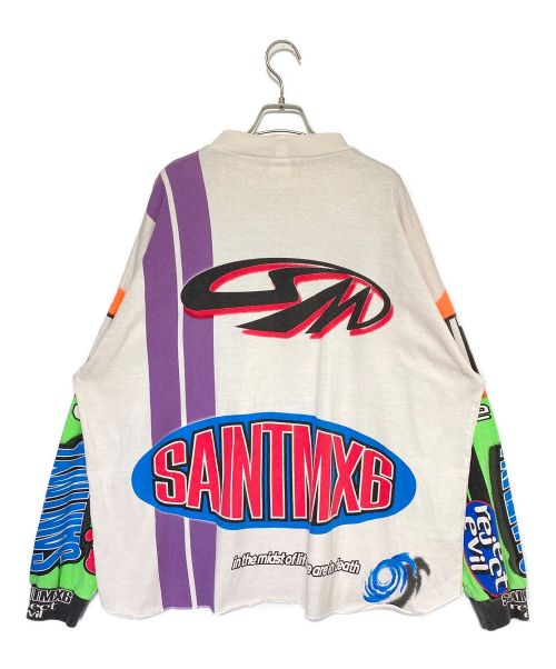 SAINT MICHAEL（セントマイケル）SAINT MICHAEL (セントマイケル) LS TEE MOTOCLOSS ホワイト サイズ:O/Sの古着・服飾アイテム