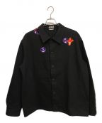 Dior×KENNYSCHARFディオール×）の古着「×KENNYSCHARF(ケニー・シャーフ) デニムジャケット」｜ブラック