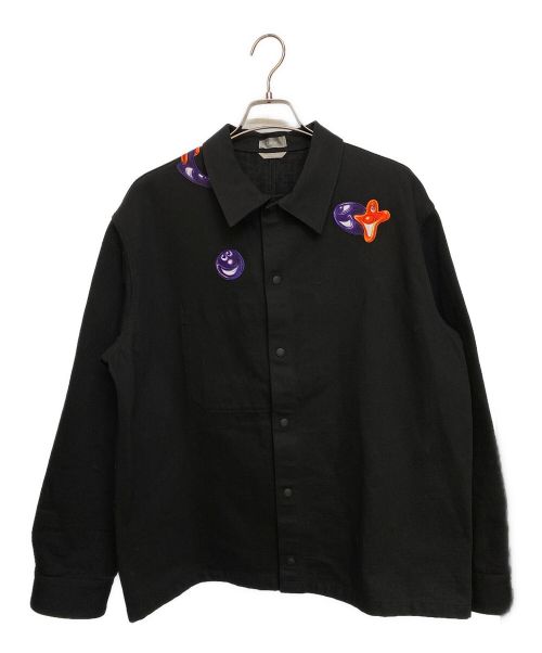 Dior（ディオール）Dior (ディオール) KENNYSCHARF ×KENNYSCHARF(ケニー・シャーフ) デニムジャケット ブラック サイズ:52の古着・服飾アイテム