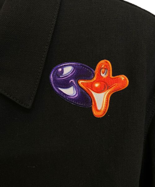 Dior（ディオール）Dior (ディオール) KENNYSCHARF ×KENNYSCHARF(ケニー・シャーフ) デニムジャケット ブラック サイズ:52の古着・服飾アイテム