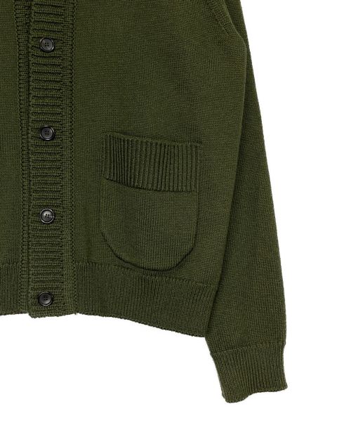 LOUIS VUITTON（ルイ ヴィトン）LOUIS VUITTON (ルイ ヴィトン) NIGO (ニゴ) Sophisticated Tiger Cardigan オリーブ サイズ:Lの古着・服飾アイテム