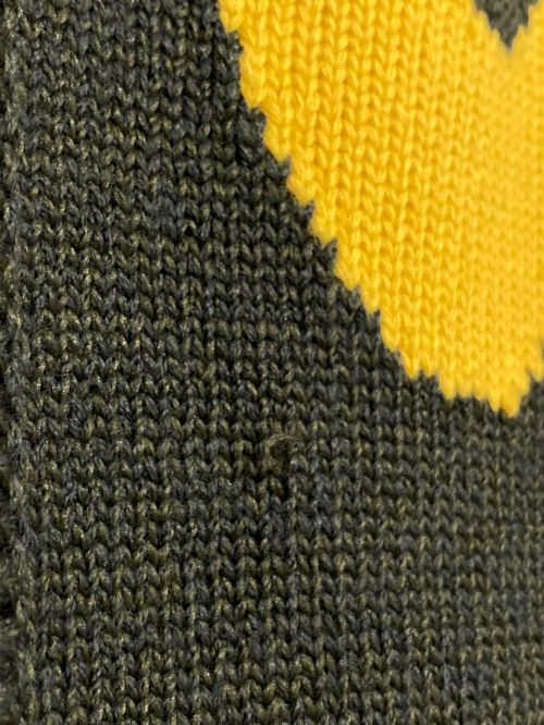 LOUIS VUITTON（ルイ ヴィトン）LOUIS VUITTON (ルイ ヴィトン) NIGO (ニゴ) Sophisticated Tiger Cardigan オリーブ サイズ:Lの古着・服飾アイテム