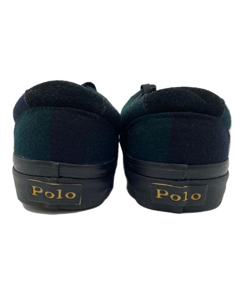 POLO（ポロ・ラルフローレン）POLO (ポロ) スニーカー グリーン サイズ:7の古着・服飾アイテム