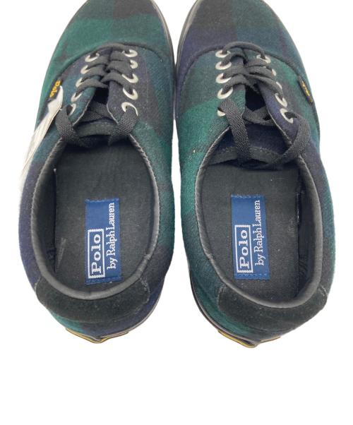 POLO（ポロ・ラルフローレン）POLO (ポロ) スニーカー グリーン サイズ:7の古着・服飾アイテム