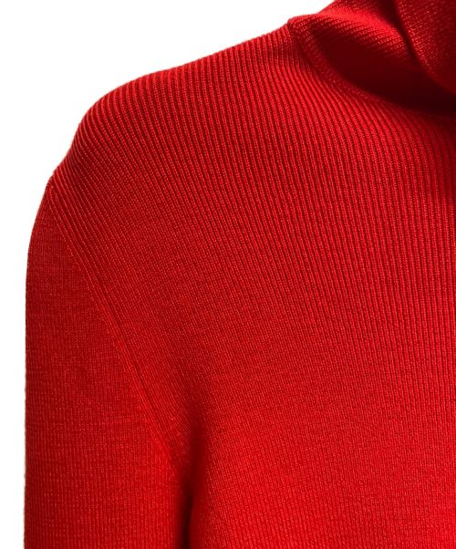 GUCCI（グッチ）GUCCI (グッチ) ファインウールリブタートルネックセーター レッド サイズ:Mの古着・服飾アイテム