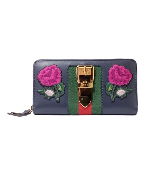 GUCCI（グッチ）GUCCI (グッチ) 『シルヴィ』ジップアラウンドウォレットの古着・服飾アイテム
