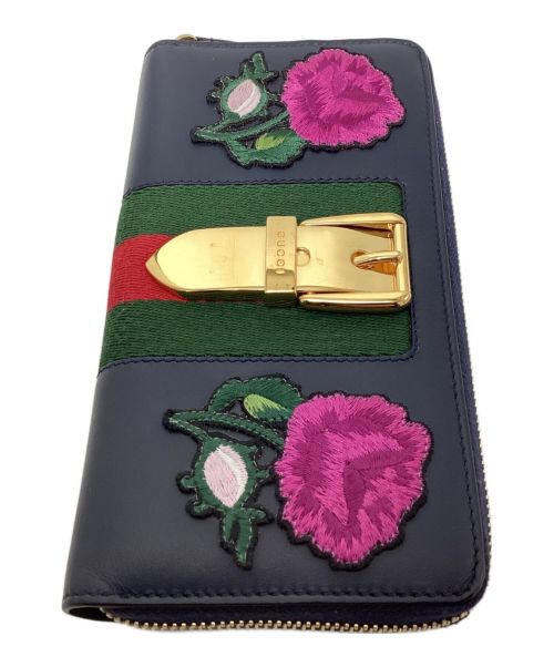 GUCCI（グッチ）GUCCI (グッチ) 『シルヴィ』ジップアラウンドウォレットの古着・服飾アイテム