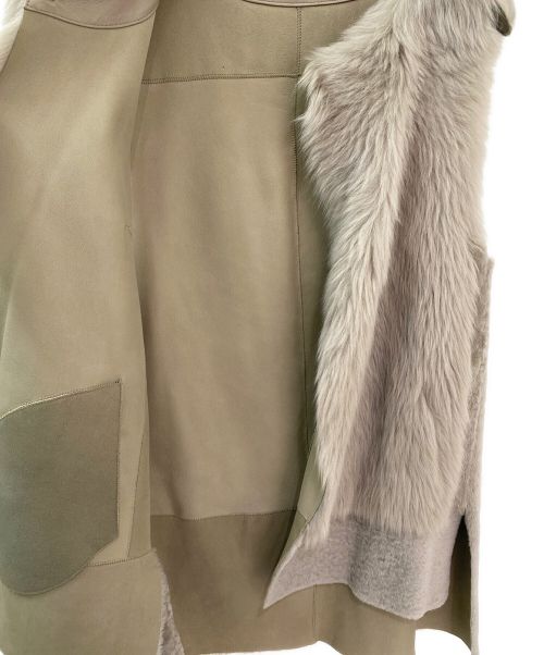 Karl Donoghue（カールドノヒュー）Karl Donoghue (カールドノヒュー) ムートンジレ ベージュ サイズ:XSの古着・服飾アイテム