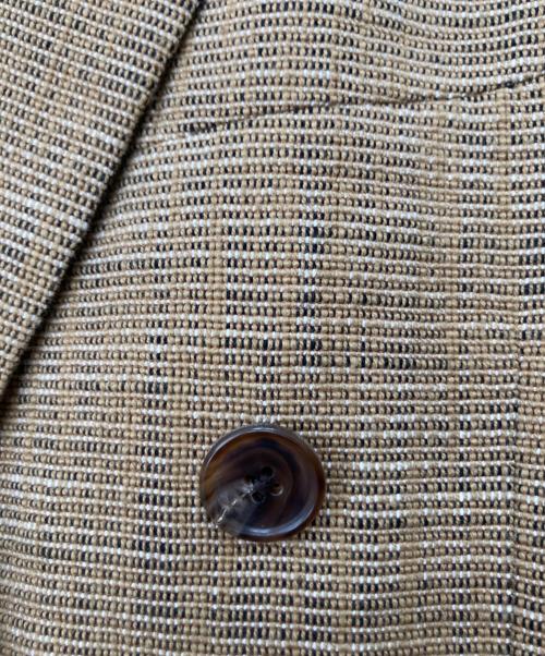 CABAN（キャバン）CABAN (キャバン) ツイードダブルジャケット ベージュ サイズ:Mの古着・服飾アイテム