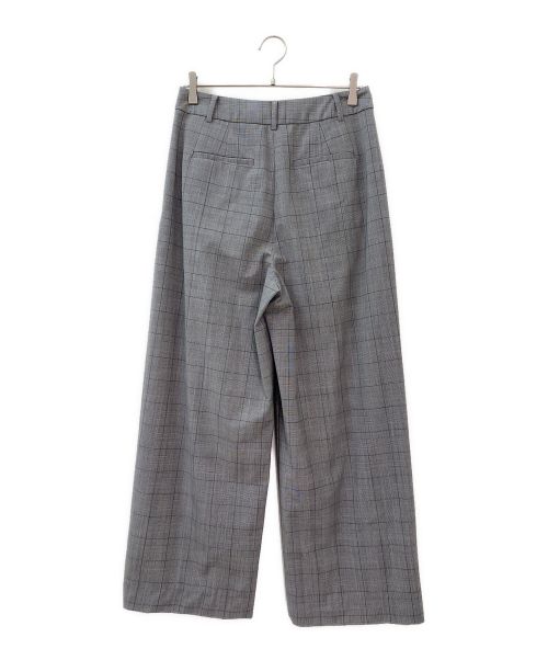 tibi（ティビ）tibi (ティビ) CHECK WIDE PANTS グレー サイズ:2の古着・服飾アイテム