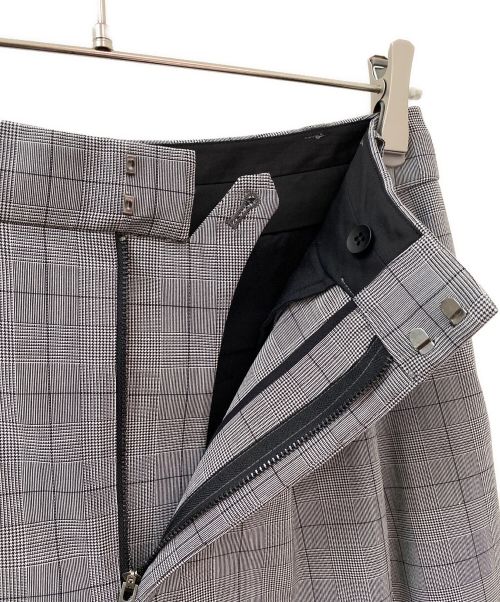 tibi（ティビ）tibi (ティビ) CHECK WIDE PANTS グレー サイズ:2の古着・服飾アイテム