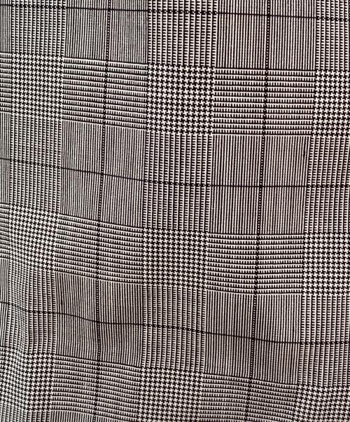 tibi（ティビ）tibi (ティビ) CHECK WIDE PANTS グレー サイズ:2の古着・服飾アイテム