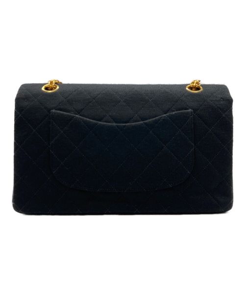 CHANEL（シャネル）CHANEL (シャネル) WフラップWチェーンマトラッセショルダーバッグ ブラック サイズ:25の古着・服飾アイテム