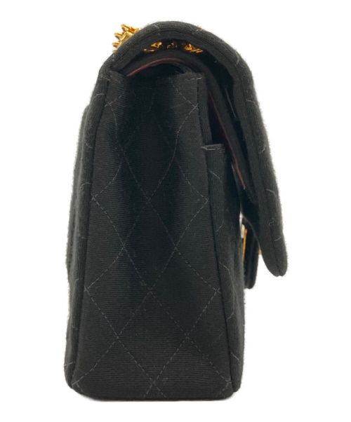 CHANEL（シャネル）CHANEL (シャネル) WフラップWチェーンマトラッセショルダーバッグ ブラック サイズ:25の古着・服飾アイテム