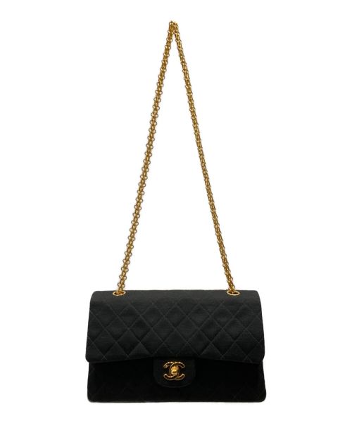 CHANEL（シャネル）CHANEL (シャネル) WフラップWチェーンマトラッセショルダーバッグ ブラック サイズ:25の古着・服飾アイテム