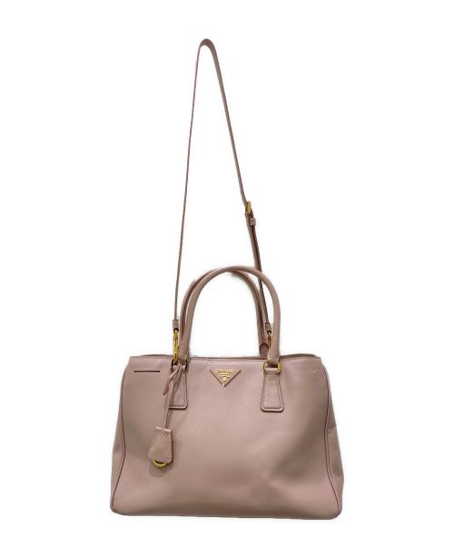 PRADA（プラダ）PRADA (プラダ) サフィアーノラクス ライトピンクの古着・服飾アイテム