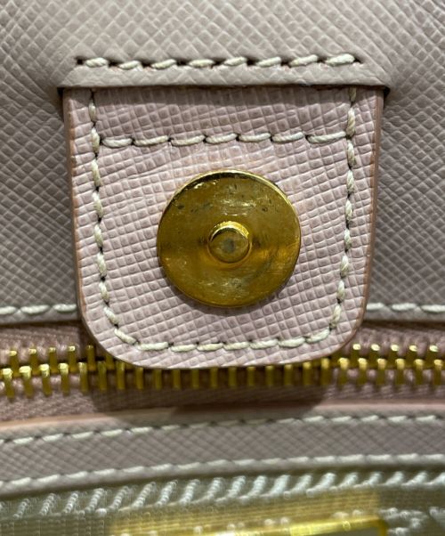 PRADA（プラダ）PRADA (プラダ) サフィアーノラクス ライトピンクの古着・服飾アイテム